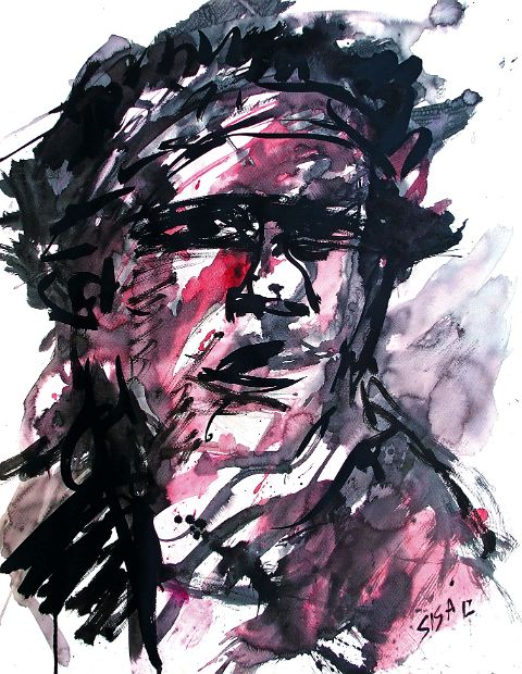WEITBLICK, Acryl-Aquarell auf Papier,  65 x 50 cm
